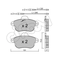 Brake pads for disc brakes