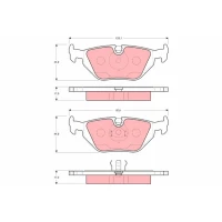 Brake pads for disc brakes