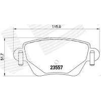 Brake pads for disc brakes