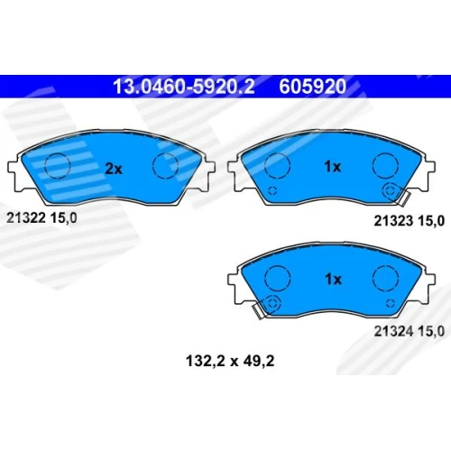 BRAKE PADS FOR DISC BRAKES - 0