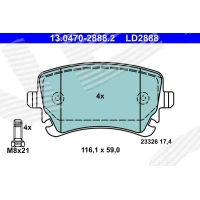 Brake pads for disc brakes