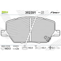 Brake pads for disc brakes