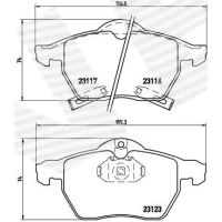 Brake pads for disc brakes