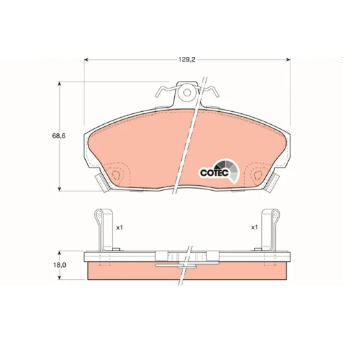 BRAKE PADS FOR DISC BRAKES - 0