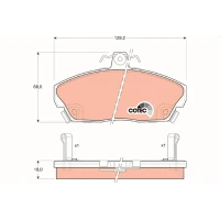 Brake pads for disc brakes