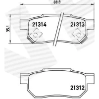 Brake pads for disc brakes