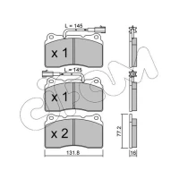 Brake pads for disc brakes