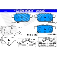 Brake pads for disc brakes