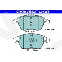 Brake pads for disc brakes