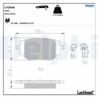 BRAKE PADS FOR DISC BRAKES