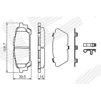 Brake pads for disc brakes