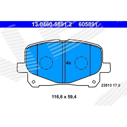 BRAKE PADS FOR DISC BRAKES - 0