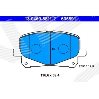 Brake pads for disc brakes