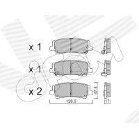 Brake pads for disc brakes