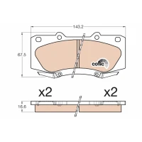 Brake pads for disc brakes