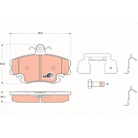 Brake pads for disc brakes