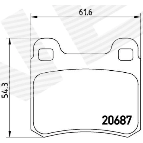 BRAKE PADS FOR DISC BRAKES - 0