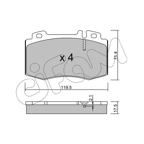 BRAKE PADS FOR DISC BRAKES - 0