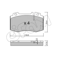 Brake pads for disc brakes