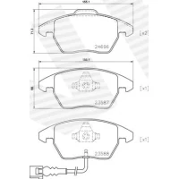 Brake pads for disc brakes