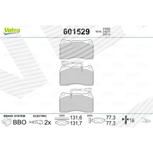 BRAKE PADS FOR DISC BRAKES - 0