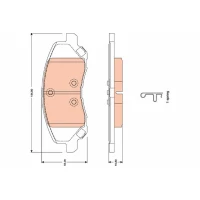 Brake pads for disc brakes