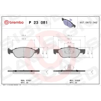 Brake pads for disc brakes