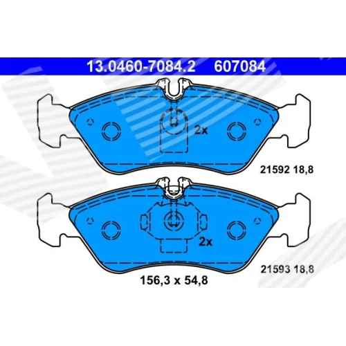 BRAKE PADS FOR DISC BRAKES - 0