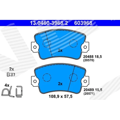 BRAKE PADS FOR DISC BRAKES - 0