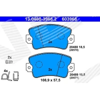 Brake pads for disc brakes