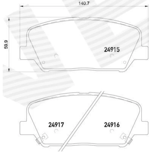 BRAKE PADS FOR DISC BRAKES - 0