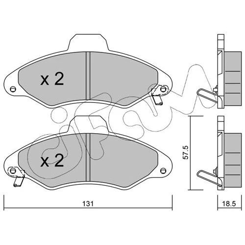 BRAKE PADS FOR DISC BRAKES - 0