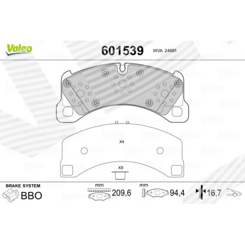 BRAKE PADS FOR DISC BRAKES - 0