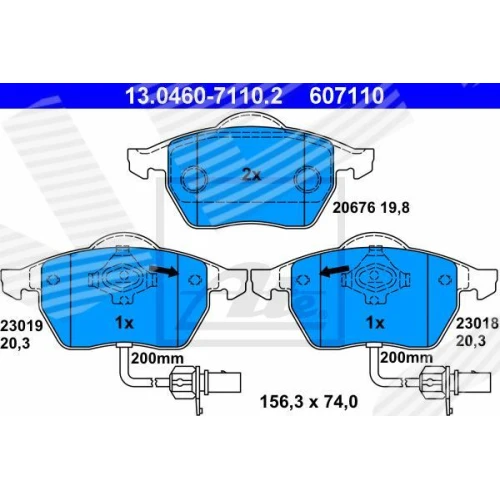 BRAKE PADS FOR DISC BRAKES - 0