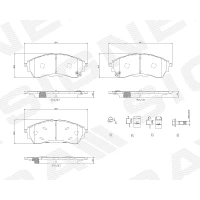 Brake pads for disc brakes