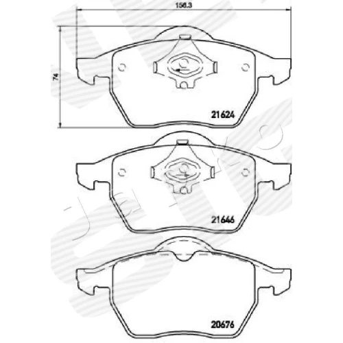 BRAKE PADS FOR DISC BRAKES - 1