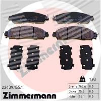 Brake pads for disc brakes