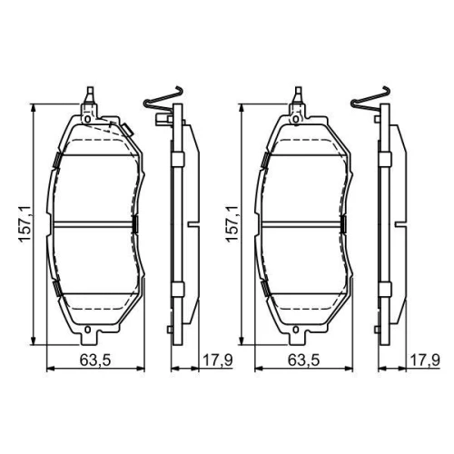 BRAKE PADS FOR DISC BRAKES - 6