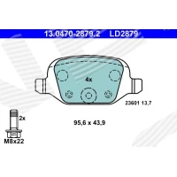 Brake pads for disc brakes