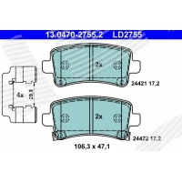 Brake pads for disc brakes