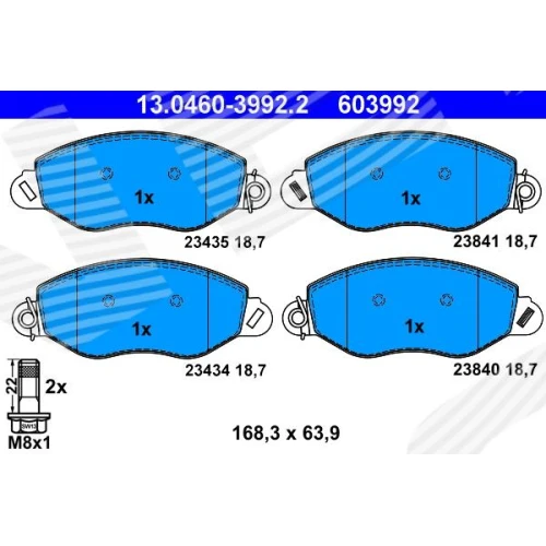 BRAKE PADS FOR DISC BRAKES - 0