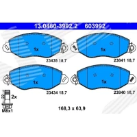 Brake pads for disc brakes