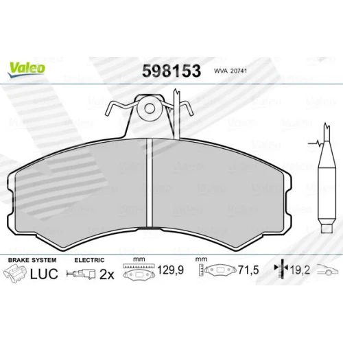 BRAKE PADS FOR DISC BRAKES - 0