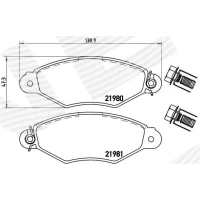 Brake pads for disc brakes