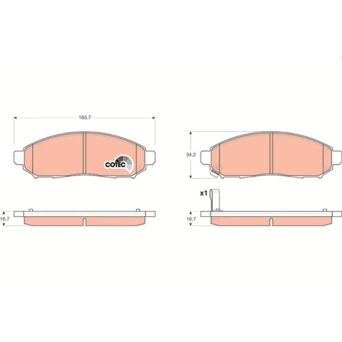 BRAKE PADS FOR DISC BRAKES - 0