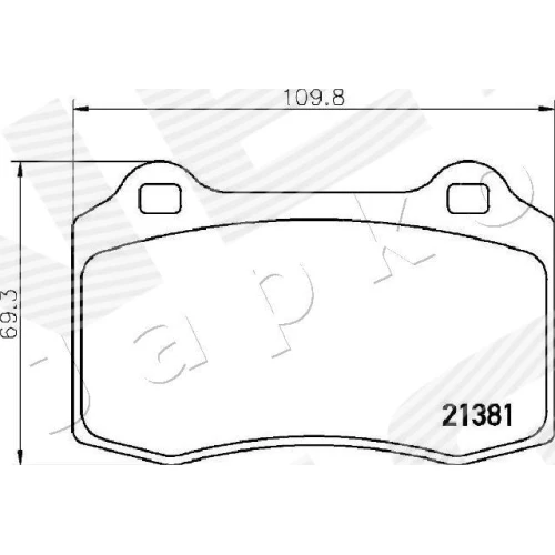 BRAKE PADS FOR DISC BRAKES - 1