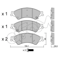 Brake pads for disc brakes