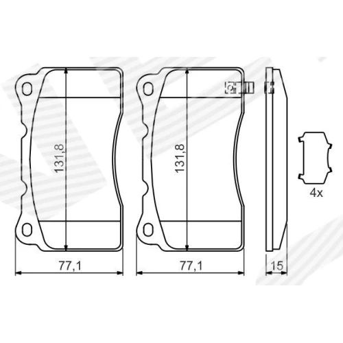 BRAKE PADS FOR DISC BRAKES - 4