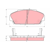 Brake pads for disc brakes