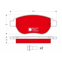 Brake pads for disc brakes